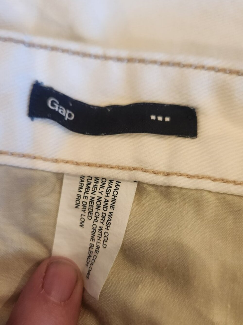 Gap Women's Size 16 Premium Skinny White Stretch Denim Five Pocket Jeans - Picture 4 of 5